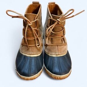 Sorel Brown and Black Rubber Winter Boots Rain & Snow